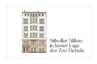 Wohnung kaufen in 40239 Düsseldorf, Düsseldorf - Traumhafter Altbau im herrlichen Zoo-Viertel - Stuck, hohe Decken, Parkett!
