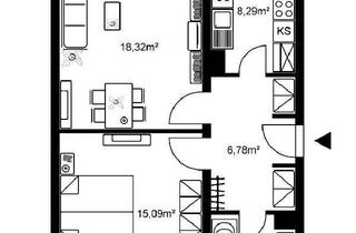 Wohnung mieten in Schützenstraße 12, 61381 Friedrichsdorf, Attraktive 2-Zimmer-Wohnung mit Loggia in Friedrichsdorf