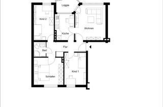 Wohnung mieten in 31020 Salzhemmendorf, *Schöne 4-Zimmerwohnung mit Loggia in Waldrandlage - nur mit Wohnberechtigungsschein*