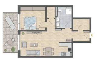 Wohnung mieten in Bismarckstraße, 78532 Tuttlingen, Moderne 2-Zimmerwohnung in zentraler Lage