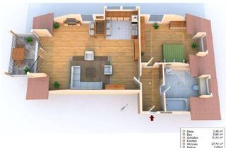 Wohnung mieten in Argelsrieder Weg 26a, 82205 Gilching, Wunderschöne helle 2-Zimmer-DG-Wohnung mit Einbauküche in Gilching