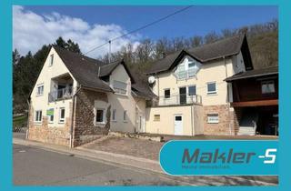 Mehrfamilienhaus kaufen in Hauptstraße 55, 55606 Heimweiler, Solide Investition: Gepfl. Mehrfamilienhaus (3 WE) mit hohem Stellplatzangebot nahe 55606 Kirn/Nahe