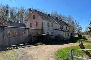 Haus kaufen in Kriegermühle, 95666 Leonberg, Historische Hofstelle (ehemalige Mühle) mit Nebengebäuden, Stallung, Koppel u. Landmaschinenhalle