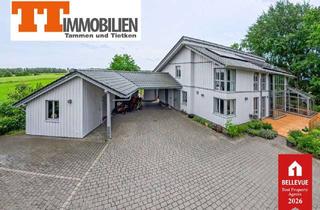 Haus kaufen in 26434 Wangerland, TT: Architektonische Perfektion der Extraklasse – viel Licht und Raum mit Parkgrundstück an der Nord
