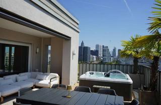 Immobilie mieten in Skylineblick, 60486 Gallus, Möbliertes Luxus-Penthouse mit Whirlpool und Dachterrasse inkl. Skyline-Blick