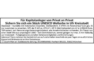 Haus kaufen in 97688 Bad Kissingen, Für Kapitalanleger von Privat an Privat