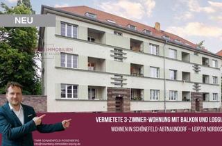 Wohnung kaufen in Löbauer Straße 20-22 WE12, 04347 Leipzig, Vermietete 3-Zimmer-Kapitalanlage mit Balkon und Loggia – solide Rendite seit 2018