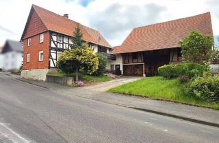 Haus kaufen in 37290 Meißner, Meißner / Germerode - Zweifamilienhaus mit Scheune und großem Garten in Germerode - denkmalgeschützt