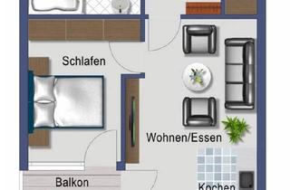 Wohnung kaufen in 72149 Neustetten, Neustetten - 2 Zimmer Appartment | Möbliert + EBK + Balkon direkt am Wald