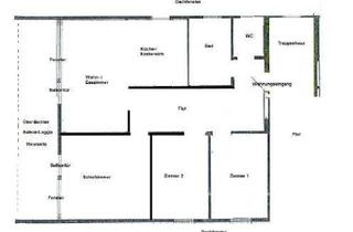 Wohnung mieten in Alte Straße 25, 72160 Horb, Gut geschnittene, großzügige 4-Zimmer Wohnung in Horb-Dettingen mit Balkon/Loggia