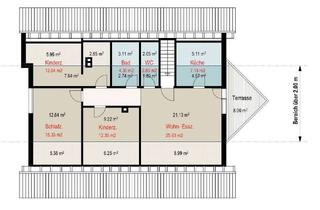 Wohnung mieten in 79761 Waldshut-Tiengen, 4-Zimmer-Dachgeschosswohnung mit Balkon am Waldrand in Waldshut
