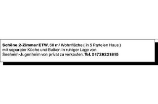 Wohnung kaufen in 64342 Seeheim-Jugenheim, Eigentumswohnungen, Darmstadt-Dieburg