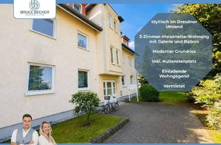 Wohnung kaufen in 01477 Arnsdorf, Vermietete 3-Zimmer-Maisonette-Wohnung in idyllischer Lage im Dresdner Umland