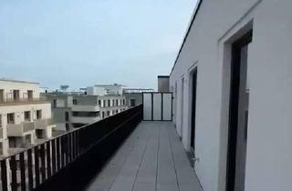 Penthouse mieten in Billerhorster Kanalstraße 52-66, 20539 Rothenburgsort, Erstbezug, Luxus-Penthouse, 53m2 Dachterrasse, unverbaubarer Blick auf zukünftigen Elbtower u. City