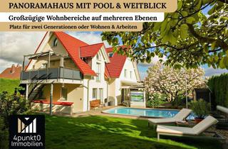 Einfamilienhaus kaufen in 91757 Treuchtlingen, Panoramahaus mit Pool und Weitblick – Platz für zwei Generationen oder Wohnen & Arbeiten