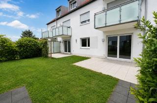 Wohnung kaufen in 85399 Hallbergmoos, *Familientraum* Tolle 4 Zi.-EG-Whg. mit 2 Terr. u. herrl. Garten u. 2x TG, Hallbergmoos (S8)
