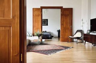 Wohnung mieten in Löberwallgraben, 99096 Löbervorstadt, Altbautraum: 2 Zimmer, Balkon, Parkett, Flügeltüren - in zentraler Lage