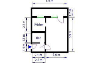 Wohnung mieten in Johannes-Göderitz-Str. 104, 39130 Neu Olvenstedt, 1-Zimmerwohnung Magdeburg