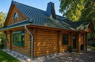 Haus kaufen in 16321 Bernau, Wohnen wie im Urlaub – hochwertiges Rundstammhaus mit Pool auf 810 m² Grundstück (Provisionsfrei)