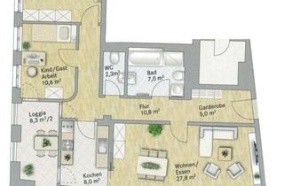 Wohnung mieten in 01067 Dresden, Ihre Traumwohnung mit hochwertiger Ausstattung und großer Loggia am Neumarkt! EBK!