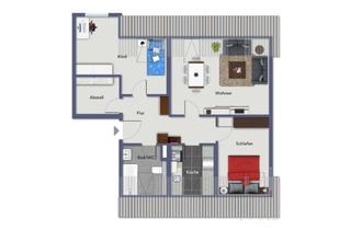 Sozialwohnungen mieten in Korbacher Straße, 99880 Waltershausen, 3-Raum-Wohnung im Dachgeschoss (ME 07) - WBS erforderlich!