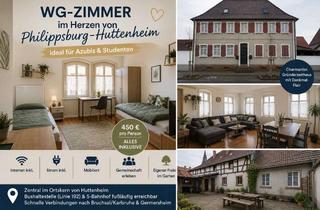 Immobilie mieten in 76661 Philippsburg, WG für Auszubildende und Studenten