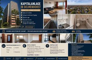 Wohnung kaufen in Bremer Str. 103, 27751 Mitte, Vermietete 2-Zimmer-Wohnung mit Balkon und Fernblick - attraktive Kapitalanlage in Delmenhorst