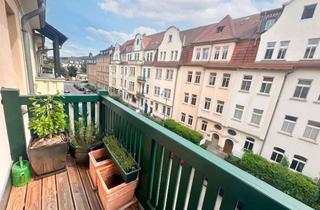 Wohnung kaufen in 07743 Zentrum, Charmante 3-Zimmer-Altbauwohnung mit zwei Balkonen im Jenaer Damenviertel