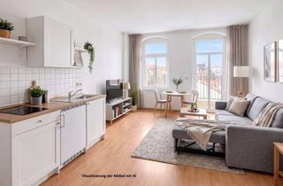 Wohnung kaufen in 01187 Plauen, 1-RAUM-WOHNUNG MIT BALKON IM GEPFLEGTEN ALTBAU – SOFORT FREI, RENDITESTARK