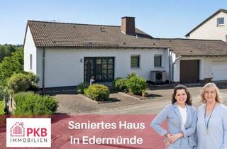 Einfamilienhaus kaufen in 34295 Edermünde, Energetisch saniertes Einfamilienhaus mit traumhaftem Fernblick