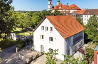 Haus mieten in 87724 Ottobeuren, Attraktives Haus zu vermieten mit Garten, Balkon und zusätzlichem Zimmer im DG - Blick auf Basilika