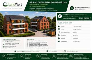 Grundstück zu kaufen in 26169 Friesoythe, Neubauprojekt, zwei baugleiche Mehrfamilienhäuser im 40-KfW-Standard mit QNG Zertifizierung.