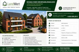 Grundstück zu kaufen in 26169 Friesoythe, Neubauprojekt, ein Mehrfamilienhaus im KFW-40 Standard mit QNG Zertifizierung.