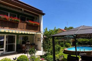 Doppelhaushälfte kaufen in 85598 Baldham, Doppelhaushälfte auf großem Grundstück mit Pool und Pellets-Heizung in ruhiger Lage