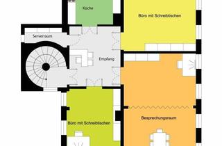 Gewerbeimmobilie mieten in 09599 Freiberg, Helle, komfortable Büroeinheit in einem gepflegten Kulturdenkmal!