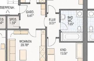 Wohnung kaufen in 84453 Mühldorf, Mühldorf am Inn - Renovierte 3 Zimmer Erdgeschosswohnung mit Terrasse und Garten