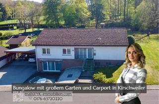 Einfamilienhaus kaufen in 55743 Kirschweiler, Kirschweiler - Bungalow mit großem Grundstück, Kamin und viel Platz zum Wohlfühlen in Kirschweiler