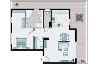 Penthouse mieten in Bergstraße, 79713 Bad Säckingen, Bad Säckingen / Rippolingen: 2,5-Zimmer-Penthouse-Wohnung mit Weitblick !