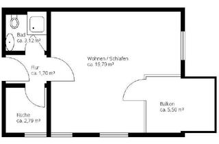Wohnung mieten in Talblick 15, 01723 Wilsdruff, Eine schöne 1 Zimmerwohnung mitten in Kesselsdorf sucht Dich