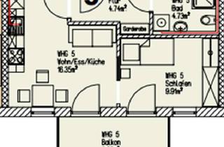 Wohnung mieten in 84427 Sankt Wolfgang, Klein aber fein- 2-Zi. Neubau mit Balkon!