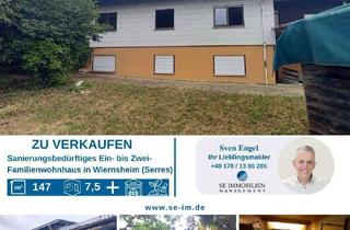 Haus kaufen in 75446 Wiernsheim, *Sanierungsbedürftiges Einfamilienwohnhaus mit großem Garten zu verkaufen*