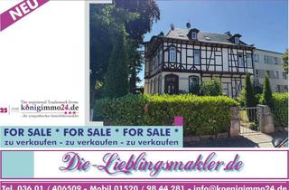 Anlageobjekt in 99974 Mühlhausen, Teilsanierte 3 WE Villa mit Zufahrt, Balkon, Garten, Carport und Stellplätzen in Mühlhausen!