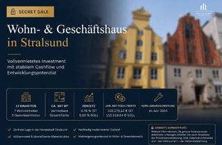 Anlageobjekt in 18439 Altstadt, Historisches Gebäudeensemble - Vollvermietetes Wohn- und Geschäftshaus mit Perspektive