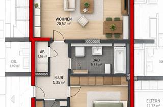 Wohnung kaufen in Am Laibach 17b, 33790 Halle, Charmante 2-Zimmer-Eigentumswohnung mit Balkon und Stellplatz in naturnaher Lage