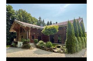 Haus kaufen in 94505 Bernried, Bernried - Großzügiges Naturstammhaus mit Gewerbeeinheit
