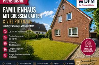 Haus kaufen in 26419 Schortens, PROVISIONSFREI: Familienhaus mit großem Garten & viel Potenzial in ruhiger Wohnlage von Sillenstede