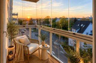 Wohnung mieten in 64283 Darmstadt, Design-Apartment mit Wintergarten-Balkon | 3 Fensterfronten | Neubau Erstbezug