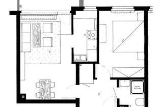 Wohnung mieten in Georg-Von-Boeselager-Str. 11-13, 53117 Auerberg, 2-Zimmer-Wohnung mit kl. sep. Küche und Balkon ab 01.08.!