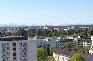 Immobilie mieten in Johann-Clanze-Str. 43, 81377 Sendling-Westpark, Möbliertes Appartement über den Dächern von München mit Alpenblick und Schwimmbad
