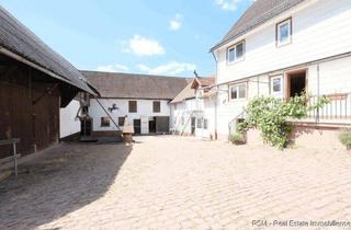 Bauernhaus kaufen in 64750 Lützelbach, Wohnhaus, gr. Garage, ehem. Pferdezucht mit 9x Boxen, 2x Scheunen, Lager-Heuböden im Dreiseitenhof..